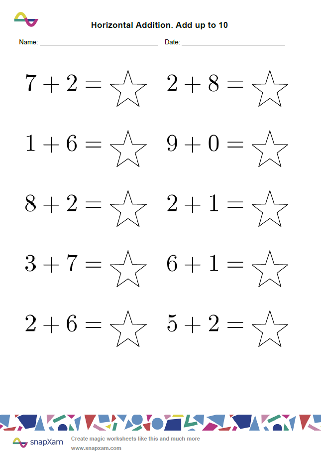 Kindergarten Addition Worksheet (2)