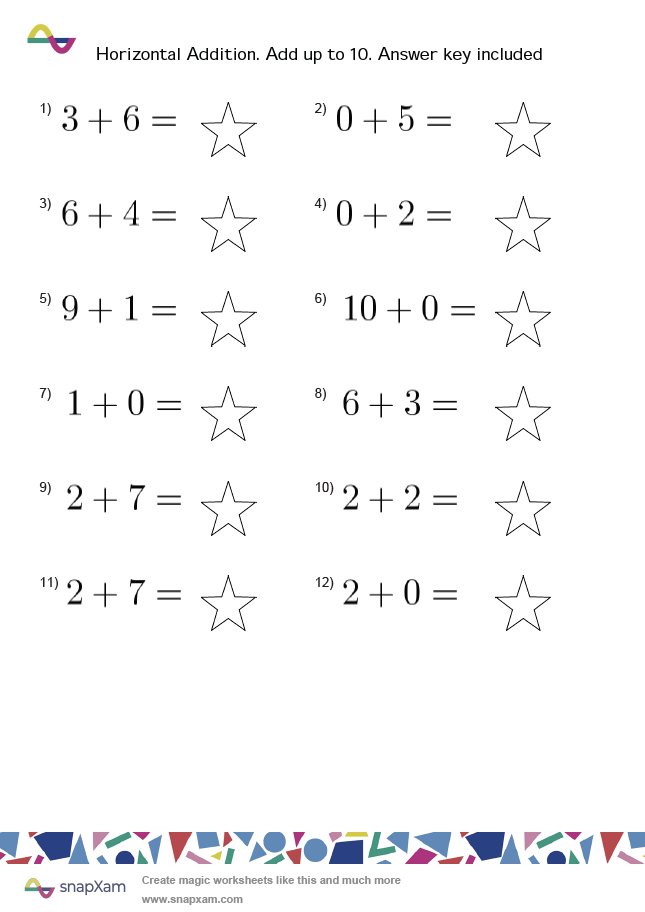Kindergarten Addition Worksheet (3)